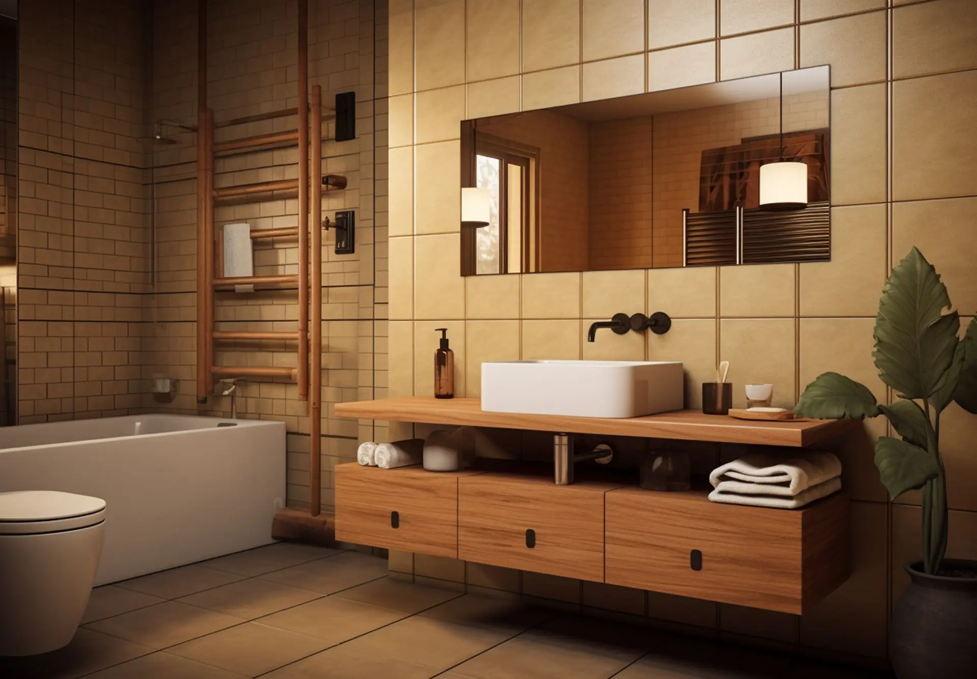 Modern Bathroom Cabinet Design Atlanta - Beautiful setting Bathtub and modern bathroom
