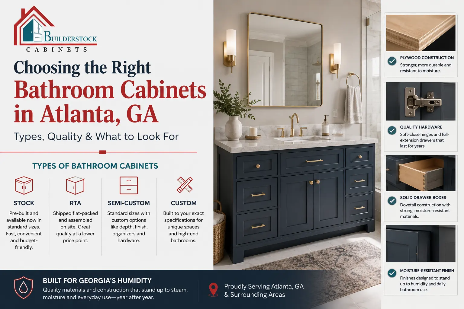 Bathroom Cabinets in Atlanta GA: A Practical Buyer's Guide for Homeowners and Remodelers