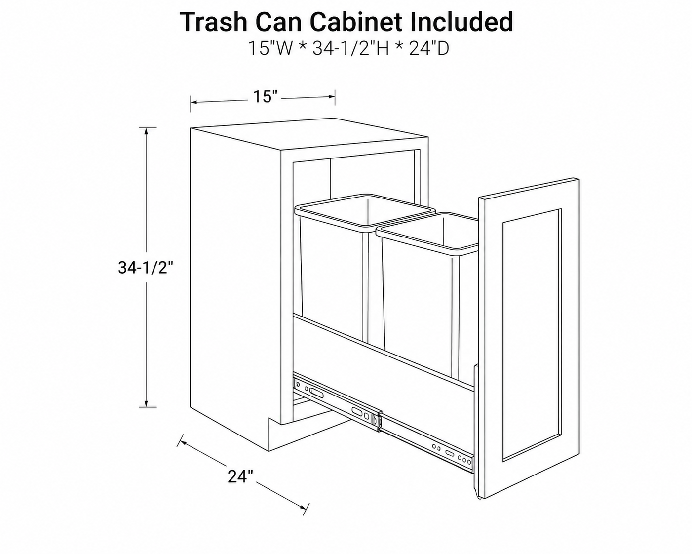 Trash Can Cabinets