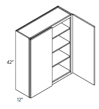 42" High Wall Double Doors
