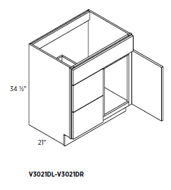 Vanity Sink Drawer Left