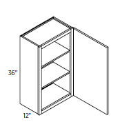 36" High Wall Single Doors