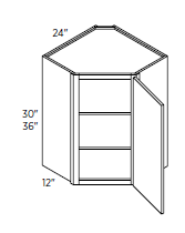 Wall Diagonal Glass Doors