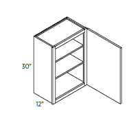 30" High Wall Single Doors
