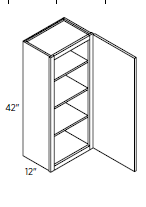 42" High Glass Single Doors
