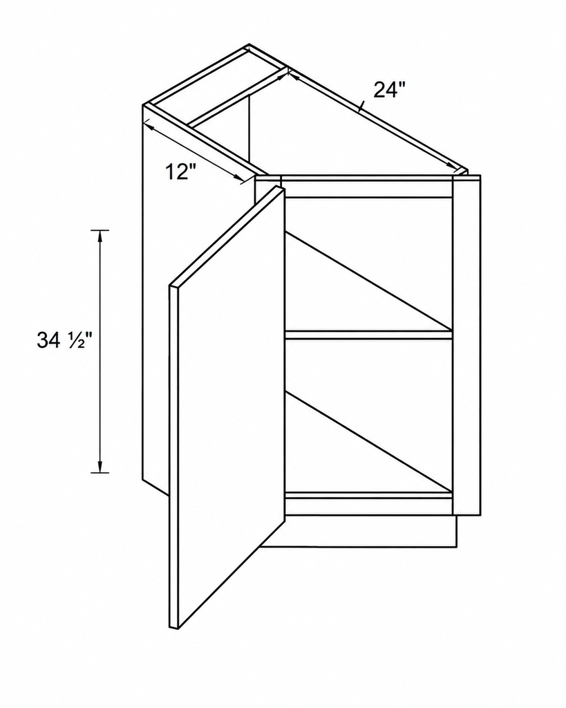Base Transitional Cabinet Left