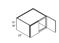 Wall Cabinet 30"W 15"H 24"D