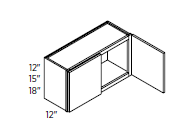 Wall Cabinet 33"W 12"H