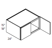 Wall Cabinet 33"W 15"H 24"D