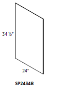 Side Panel 24"W 34"H Base