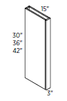 Wall Boxed Column 3"W 30"H