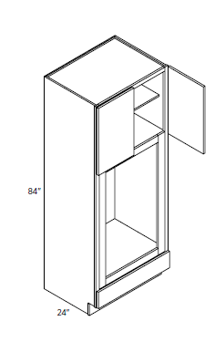 Double Oven/Microwave Cabinet 33"W 84"H