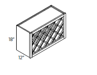 Wine Rack Cabinet 30"W 18"H