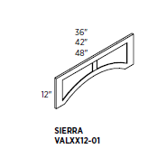 Valance 48"W 12"H