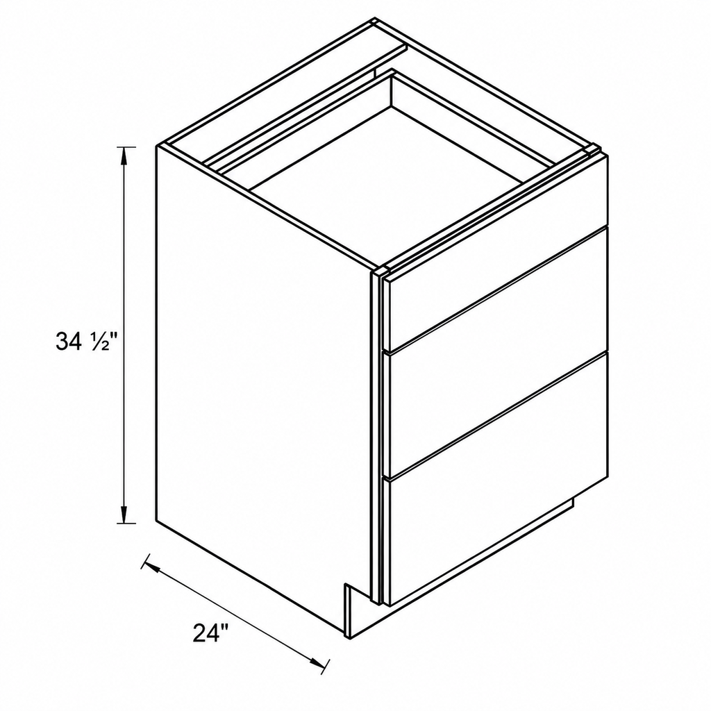 3 Drawer Base Cabinet 15"