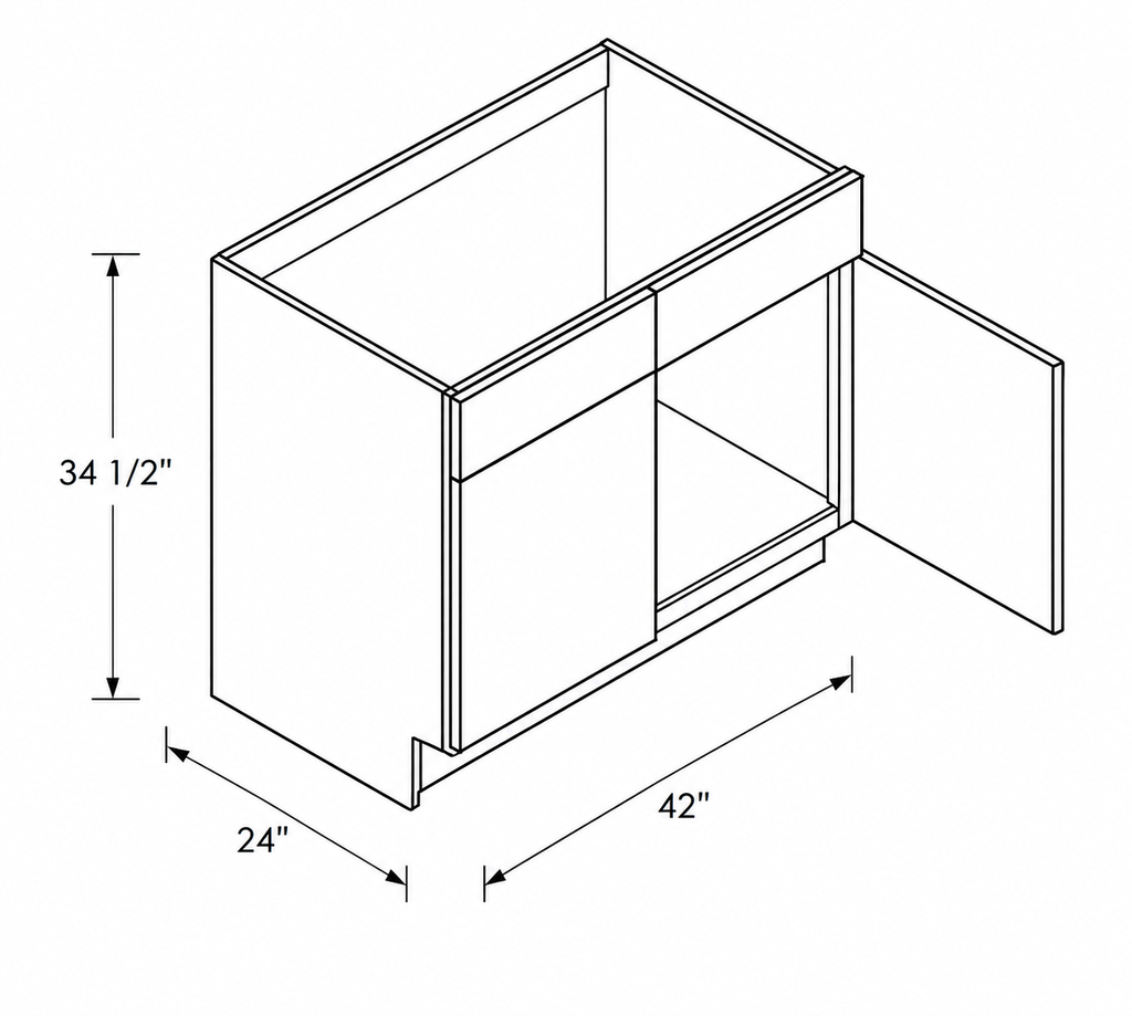 Sink Base Cabinet 42"