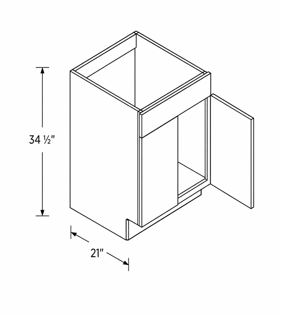 Vanity Sink Base Cabinet 24"