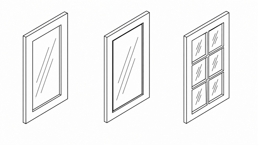 Wall Glass Door Cabinet 18"W 30"H