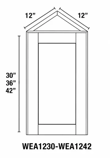 [SW_WA1242] Wall Angle Cabinet 12"W 42"H