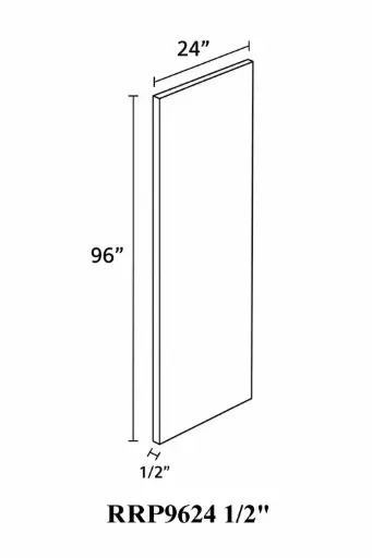 [SC_RRP2496] Refrigerator Panel 24" with 1-1/2 " return
